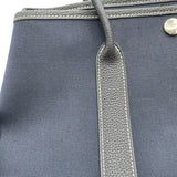 エルメス HERMES ガーデンパーティTPM □H刻 ネイビー SV金具 トワルオフィシエ レディース ハンドバッグ