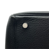 エルメス HERMES ケリー28 内縫い □M刻 ブラック SV金具 トリヨン レディース ショルダーバッグ