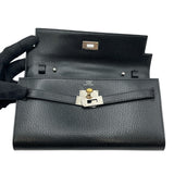 エルメス HERMES ケリートゥーゴー K刻 ブラック SVxGD金具 シェーブル レディース ショルダーバッグ