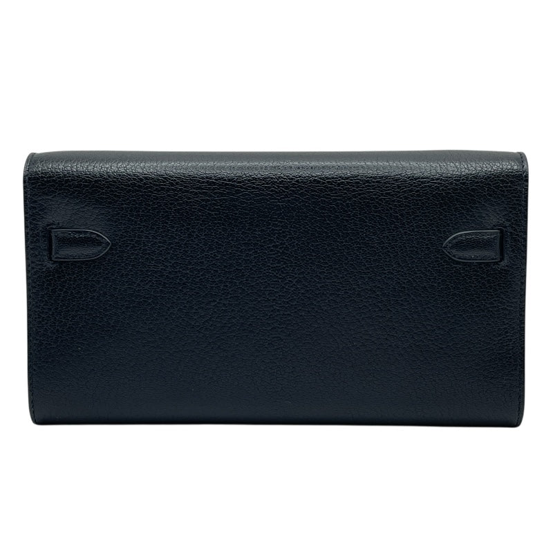 エルメス HERMES ケリートゥーゴー K刻 ブラック SVxGD金具 シェーブル レディース ショルダーバッグ