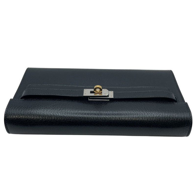 エルメス HERMES ケリートゥーゴー K刻 ブラック SVxGD金具 シェーブル レディース ショルダーバッグ