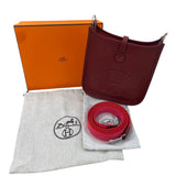 エルメス HERMES エヴリンTPM w刻 ルージュアッシュ SV金具 トリヨン レディース ショルダーバッグ