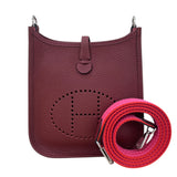 エルメス HERMES エヴリンTPM w刻 ルージュアッシュ SV金具 トリヨン レディース ショルダーバッグ
