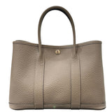 エルメス HERMES ガーデンパーティーTPM C刻印 トルティエールグレー シルバー金具 カントリー レディース ハンドバッグ