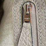エルメス HERMES ガーデンパーティーTPM C刻印 トルティエールグレー シルバー金具 カントリー レディース ハンドバッグ