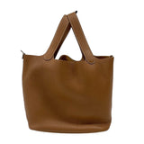 エルメス HERMES ピコタンロックMM U刻 ゴールド シルバー金具 トリヨンクレマンス レディース ハンドバッグ