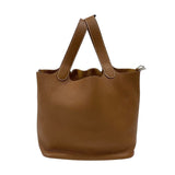 エルメス HERMES ピコタンロックMM U刻 ゴールド シルバー金具 トリヨンクレマンス レディース ハンドバッグ