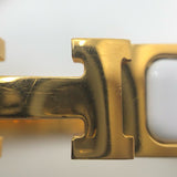 エルメス HERMES クリッククラックPM ホワイト/GD エナメル・メタル アクセサリー