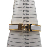 エルメス HERMES クリッククラックPM ホワイト/GD エナメル・メタル アクセサリー