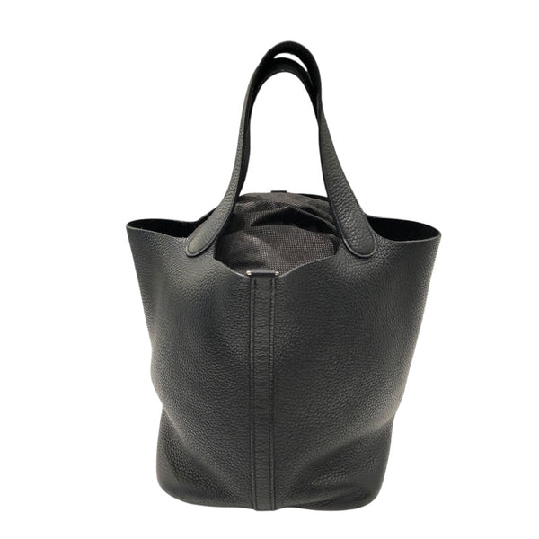 エルメス HERMES ピコタンロックMM Y刻 ブラック　シルバー金具 トリヨン ユニセックス ハンドバッグ