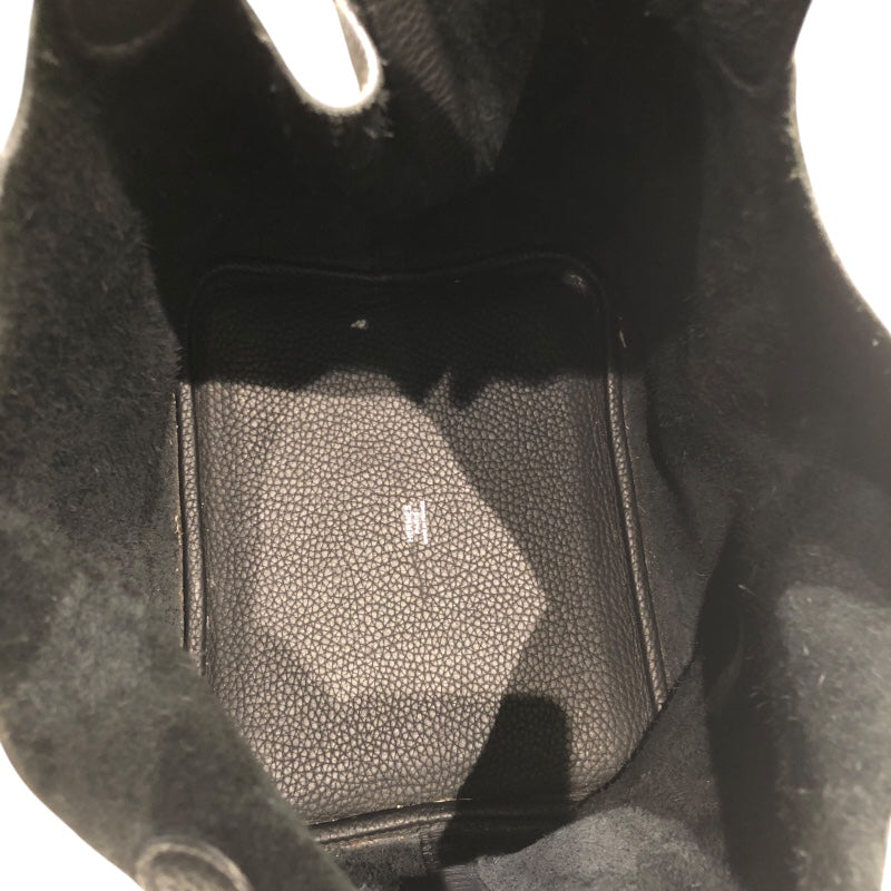 エルメス HERMES ピコタンロックMM Y刻 ブラック　シルバー金具 トリヨン ユニセックス ハンドバッグ