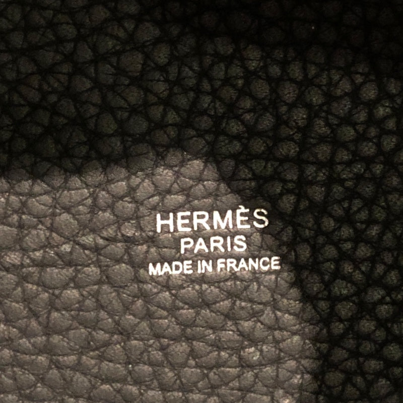 エルメス HERMES ピコタンロックMM Y刻 ブラック　シルバー金具 トリヨン ユニセックス ハンドバッグ