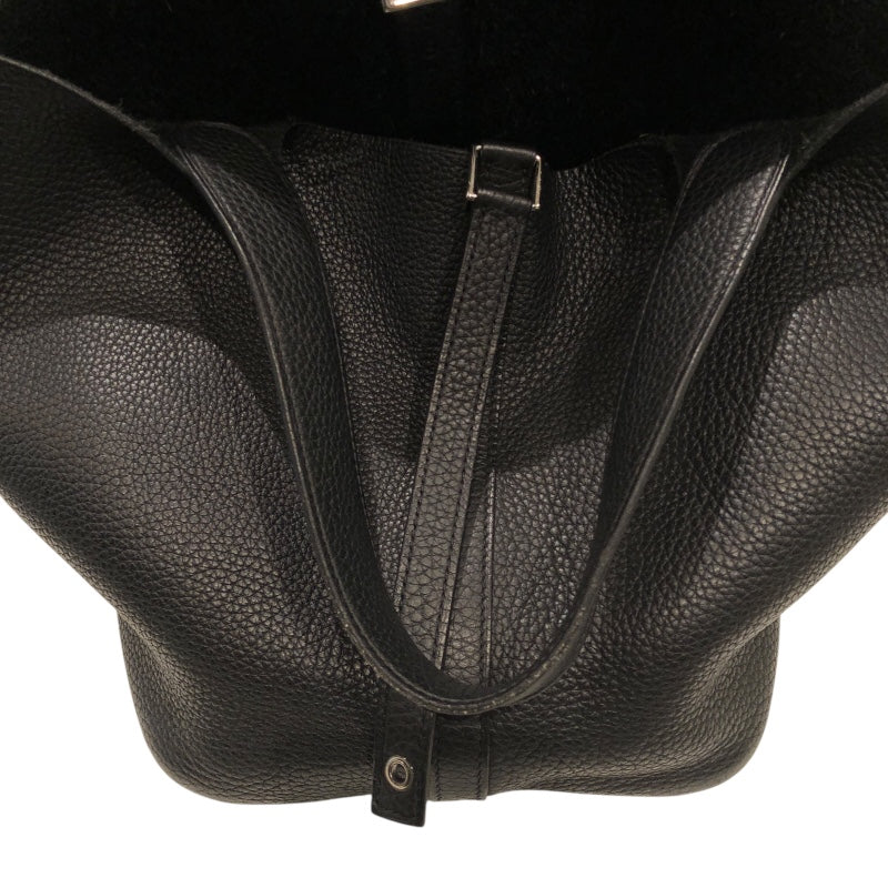 エルメス HERMES ピコタンロックMM Y刻 ブラック　シルバー金具 トリヨン ユニセックス ハンドバッグ