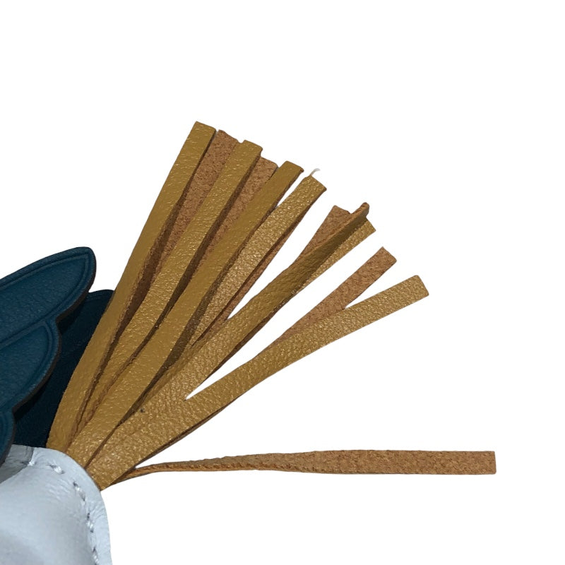 エルメス HERMES ロデオペガサスPM Z刻 ブループリュム/セサミ/ヴェール アニョーミロ ユニセックス キーホルダー