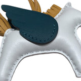 エルメス HERMES ロデオペガサスPM Z刻 ブループリュム/セサミ/ヴェール アニョーミロ ユニセックス キーホルダー