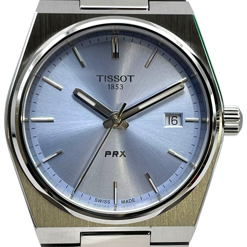 ティソ TISSOT PRX 35mm T137.210.11.35.100 ライトブルー SS クオーツ メンズ 腕時計