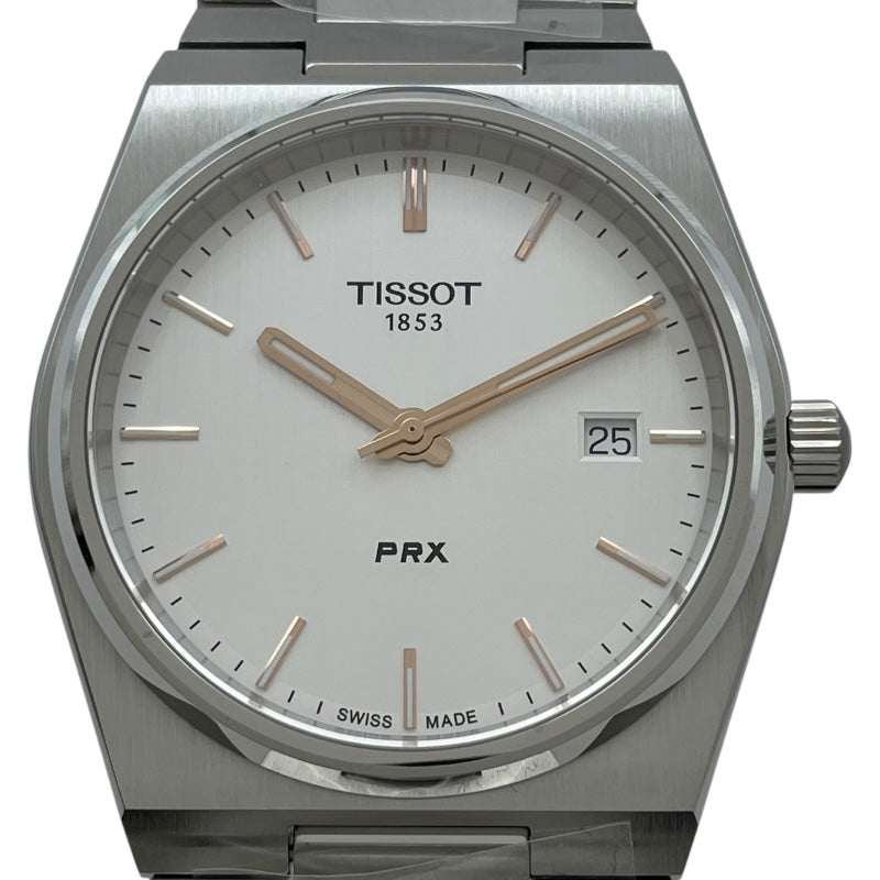 ティソ TISSOT PRX 40mm T137.410.11.031.00 ホワイト SS クオーツ メンズ 腕時計