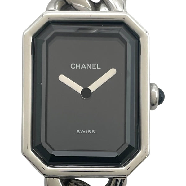 シャネル CHANEL プルミエール XL H0452 ブラック SS クオーツ レディース 腕時計