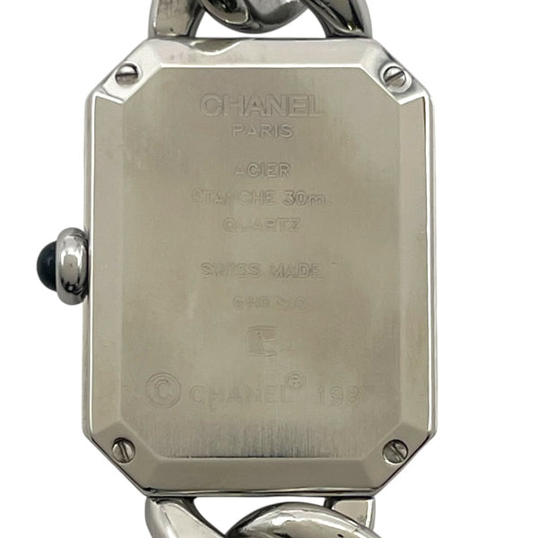 シャネル CHANEL プルミエール XL H0452 ブラック SS クオーツ レディース 腕時計