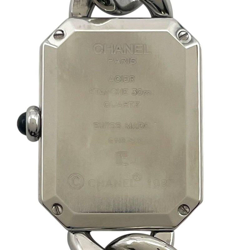 シャネル CHANEL プルミエール XL H0452 ブラック SS クオーツ レディース 腕時計