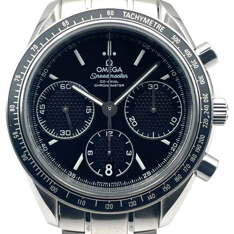 オメガ OMEGA スピードマスターレーシングコーアクシャル クロノメーター クロノグラフ 326.30.40.50.01.001 ブラック SS 自動巻き メンズ 腕時計