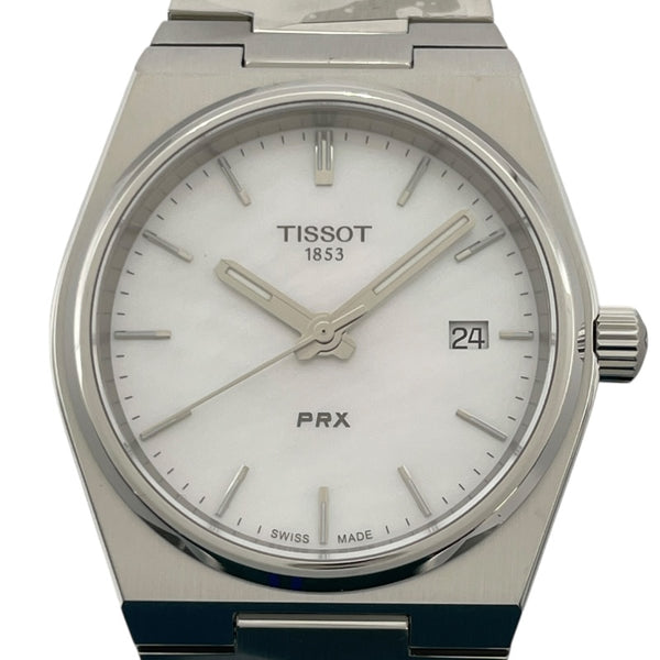 ティソ TISSOT PRX 35mm ホワイトシェル T137.210.11.111.00 ホワイト SS 自動巻き ユニセックス 腕時計