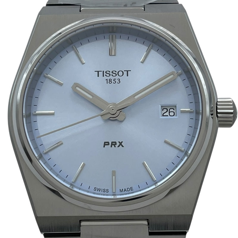 ティソ TISSOT PRX 35mm T137.210.11.351.00 ブルー SS クオーツ ユニセックス 腕時計