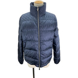 クリスチャン・ディオール Christian Dior オブリーク総柄ダウンジャケット 94C449A4462 ネイビー ナイロン メンズ ダウンジャケット