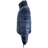 クリスチャン・ディオール Christian Dior オブリーク総柄ダウンジャケット 94C449A4462 ネイビー ナイロン メンズ ダウンジャケット