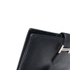 エルメス HERMES ベアンコンパクト W刻 ブラック エプソン ユニセックス 二つ折り財布
