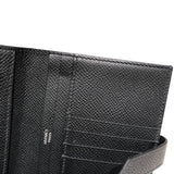 エルメス HERMES ベアンコンパクト W刻 ブラック エプソン ユニセックス 二つ折り財布