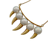 タサキ TASAKI デインジャー ファング ネックレス イエローゴールド 750 ダイヤモンド　 ジュエリー