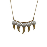 タサキ TASAKI デインジャー ファング ネックレス イエローゴールド 750 ダイヤモンド　 ジュエリー