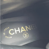 シャネル CHANEL ツイードショートブーツ G38514 ブラック ツイード レディース ブーツ