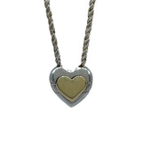 ティファニー TIFFANY＆CO パズルハートネックレス シルバーxゴールド Sv925・Au750 ジュエリー