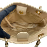 シャネル CHANEL PSTチェーントートバッグ A50994 14番台 ベージュ GD金具 キャビアスキン レディース トートバッグ
