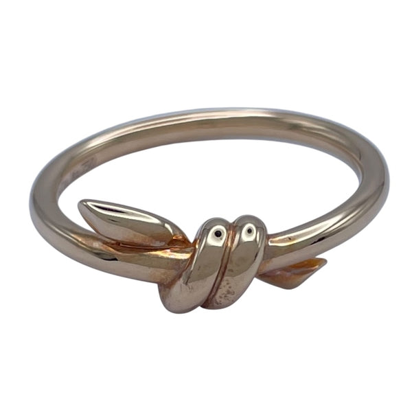 ティファニー TIFFANY＆CO ノットリング ピンクゴールド Au750 ジュエリー