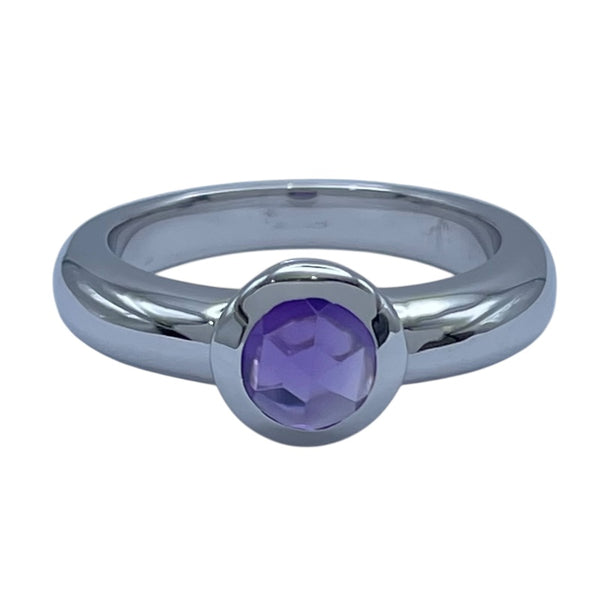 ティファニー TIFFANY＆CO アメシストリング ホワイトゴールド 750 ジュエリー
