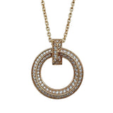 ティファニー TIFFANY＆CO Tワンサークルネックレス ピンクゴールド Au750 ジュエリー