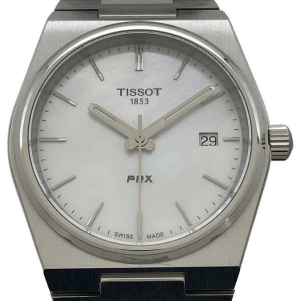 ティソ TISSOT PRX 35mm ホワイトシェル T137.210.11.111.00 ホワイト SS クオーツ ユニセックス 腕時計