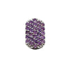 PATTARAPHAN パッタラパン シングルピアス Pave ID Studs ７ ピンク シルバー ロジウムメッキ/シルバー925/アメジスト アクセサリー