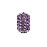 PATTARAPHAN パッタラパン シングルピアス Pave ID Studs ８ ピンク シルバー ロジウムメッキ/シルバー925/アメジスト アクセサリー