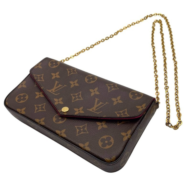 ルイヴィトン LOUIS VUITTON ポシェット
 モノグラム アクセソワール ミュルティポシェット M44840 ブラウン LOUIS VUITTON（ルイ・ヴィトン） ポシェット・ロックミー チェーン