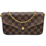 ルイ・ヴィトン LOUIS VUITTON ポシェット・フェリシ N63032 ブラウン ダミエキャンバス レディース ショルダーバッグ