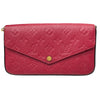 ルイ・ヴィトン LOUIS VUITTON ポシェット・フェリシー M63700 レッド モノグラム・アンプラント レディース ショルダーバッグ