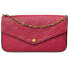 ルイ・ヴィトン LOUIS VUITTON ポシェット・フェリシー M63700 レッド モノグラム・アンプラント レディース ショルダーバッグ