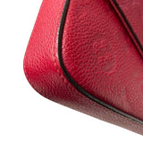 ルイ・ヴィトン LOUIS VUITTON ポシェット・フェリシー M63700 レッド モノグラム・アンプラント レディース ショルダーバッグ