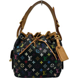 ルイ・ヴィトン LOUIS VUITTON プチノエ M42230 ノワール モノグラム・マルチカラー レディース ショルダーバッグ