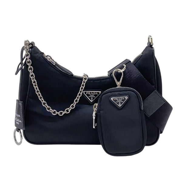 【お値下げ品】PRADA プラダ Re-Edition 2005 バッグ ショルダーバッグ 1BH204 ナイロン シルバー金具  レディース【中古】 2300044751257_1_600x600_crop_c