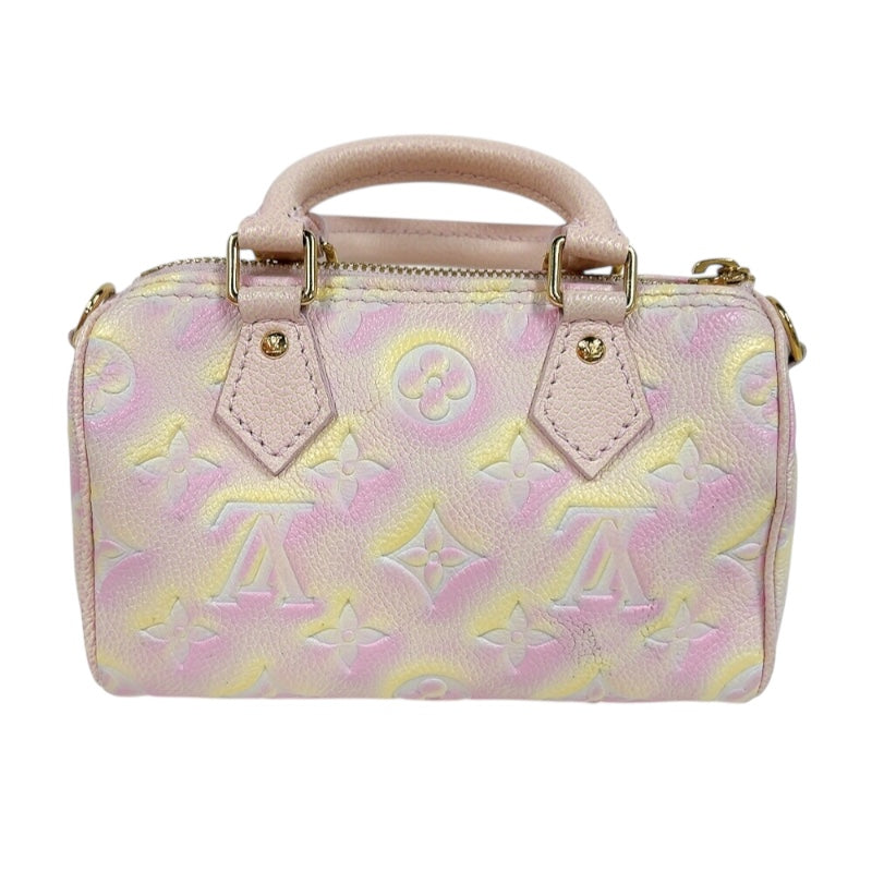 ルイ・ヴィトン LOUIS VUITTON ナノ・スピーディー M81508 ピンク